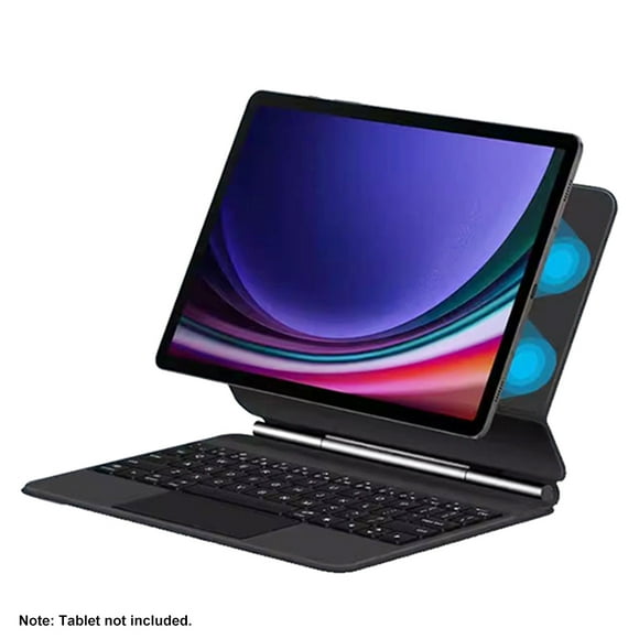 Tablet Levitation Magnetic Intelligent Keyboard BT 5.2 Magic Control Keyboard Rechargeable Case for Samsung Galaxy Tabs7/s8/s9FE/S7+/S8+/S9+ Tablet 11''/12.4'' with Multi-Touch Trackpad Backlit