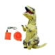 thumbnail image 2 of Disfraz inflable de dinosaurio disfraz de soplado de aire para carnavales de disfraces Niños amarillo, 2 of 8