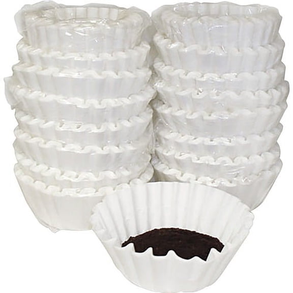 Melitta Basket-style Coffeemaker Coffee Filters - Heavyweight, Tear Resistant, Disposable - 800 / Carton - White | Bundle of 2 Cartons