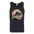 thumbnail image 2 of Wild Bobby Let Our Classroom Adventure Begin Mountain Sunset Light Colors Pop Culture Men Tank Top, Black, Small, 2 of 6