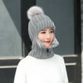 thumbnail image 1 of Conjunto de bufanda y gorro, gorro tejido de invierno, bufanda, gorro tejido, conjunto de bufanda, gorro térmico, calentador de cuello, materiales ecológicos, 1 of 8
