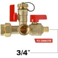 Midline Valve Tankless Water Heater Kit Set of 2 Heavy Duty Hot and