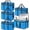 Blue, variant on 5-Pack Insulated  Grocery Shopping Bag, X-Large Frozen  Cold, Cooler Bags, Insulated Pizza Delivery Bag, Black