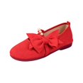 thumbnail image 3 of YOUYEDIAN Mary Jane Shoes Women Fashion Bowtie Deco One Strap Versatile Round Toe Flats Casual Low Heel Comfortable Slip On Dress Shoes, 3 of 5