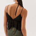thumbnail image 3 of Women's Tank Top Spaghetti Strap Camisoles Sleeveless Square Neck Tops Lace Crop Tank Top Summer Streetwear 3x Sleeveless Shirts Breathe Top Women Fitted Shirt Women Ballet Tops for Women Dressy, 3 of 4
