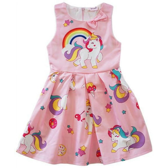 Wenchoice Pink A-Line Cotton Dress Girl'S S(0-2Y)