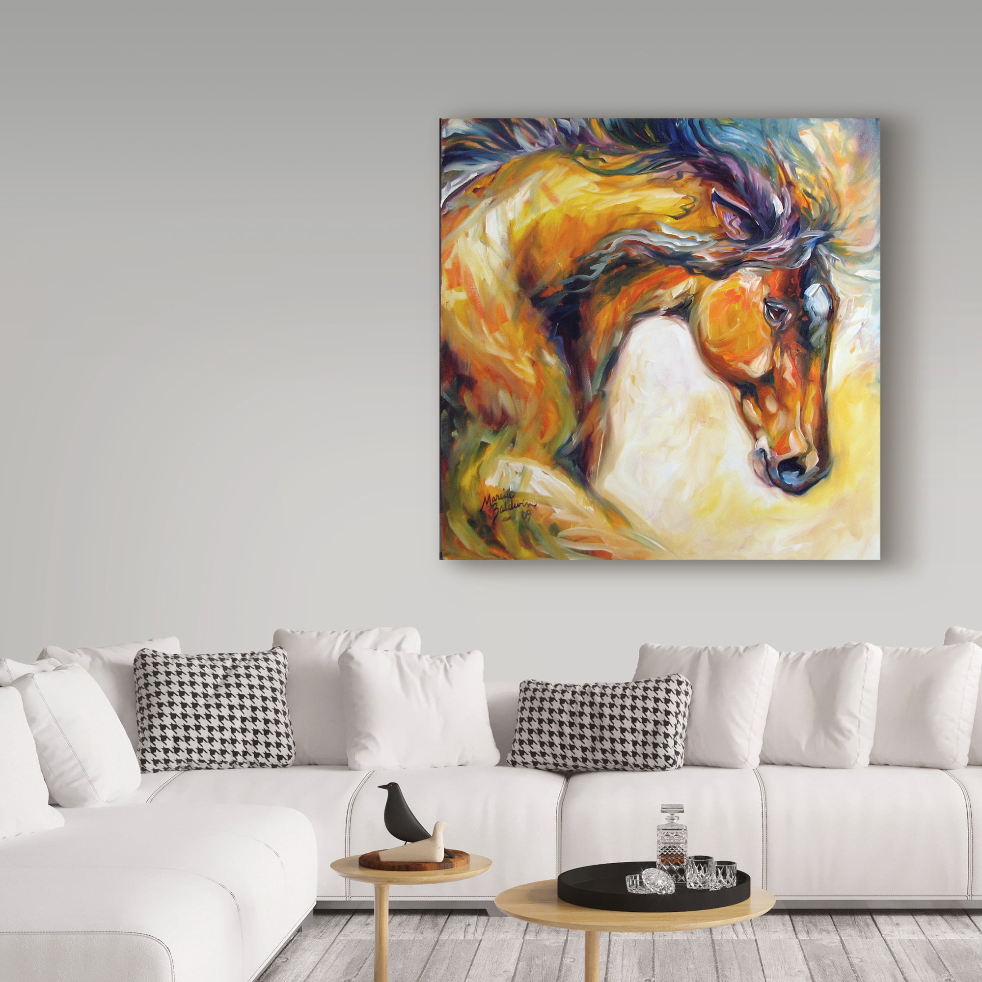 Trademark Fine Art 'Determined Equine' Canvas Art by Marcia Baldwin