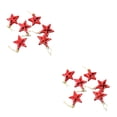 thumbnail image 3 of Kearding 6 piezas para interiores y exteriores, árbol de Navidad, estrellas, decoración, sala de estar, Patio, fiesta de Navidad, banquete, Rojo 2piezas, 3 of 6