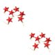 thumbnail image 3 of Inteprter Paquete de 6 estrellas de árbol de Navidad para interiores, dormitorio, Navidad, Año Nuevo, fiesta de cumpleaños, banquete, adorno Rojo 2piezas, 3 of 6