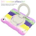 thumbnail image 4 of Dteck Case for iPad A16 11th Gen 11" 2025/10th Generation 10.9" 2022, Heavy Duty Shockproof iPad Cover with Portable Rotation Handle Stand Crossbody Shoulder Strap, Rainbow Purple, 4 of 8