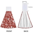 thumbnail image 4 of SKYSONIC 2 PCS Christmas Hand Towels for Bathroom and Kitchen, Happy New Year Merry Christmas Hanging Bath Kitchen Towel Washcloths, Absorbent Thick KitchenBathroom Microfiber Towel Bulk, 12"x17", 4 of 6