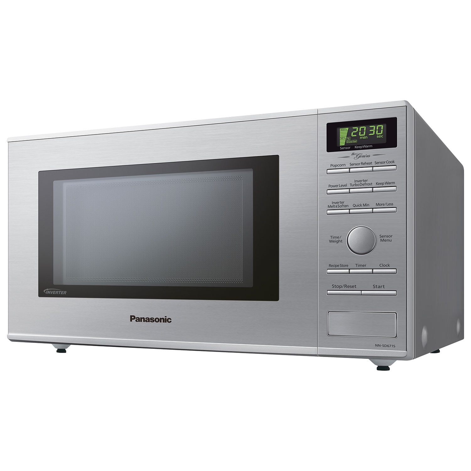 Ft Panasonic Nnst66kw Genius 1 2 Cu 1200 W White Microwave With Inverter Technology Nnst66kw Genius 1 2 Cu 1200 W White