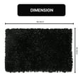 thumbnail image 2 of Home Weavers Bella Premium Jersey Shaggy Living Room Rug, Machine Washable Area Rugs, Rug For Living Room, Non Slip Accent Rugs, Soft Foldable Indoor Floor Rug, Easy To Clean, 5' x 8', Black, 2 of 2