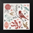 thumbnail image 2 of Brissonnet, Daphne 12x12 Black Modern Framed Museum Art Print Titled - Woodcut Christmas IV Color, 2 of 5
