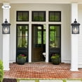thumbnail image 3 of Solar & Electric Dual-Powered Outdoor Wall Light Black Waterproof Wall Lamp, Auto On/Off, Weatherproof for Garden, Patio, Porch (Installation Hardware Included), 3 of 8