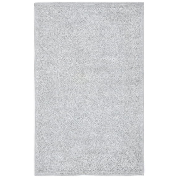 SAFAVIEH Martha Stewart Tufted Wool Area Rug, Grey, 4' x 6'