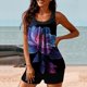 thumbnail image 3 of Traje de baño de dos piezas para mujer, trajes de baño para mujer, traje de baño de dos piezas de moda con estampado y cintura alta para mujer, 3 of 5