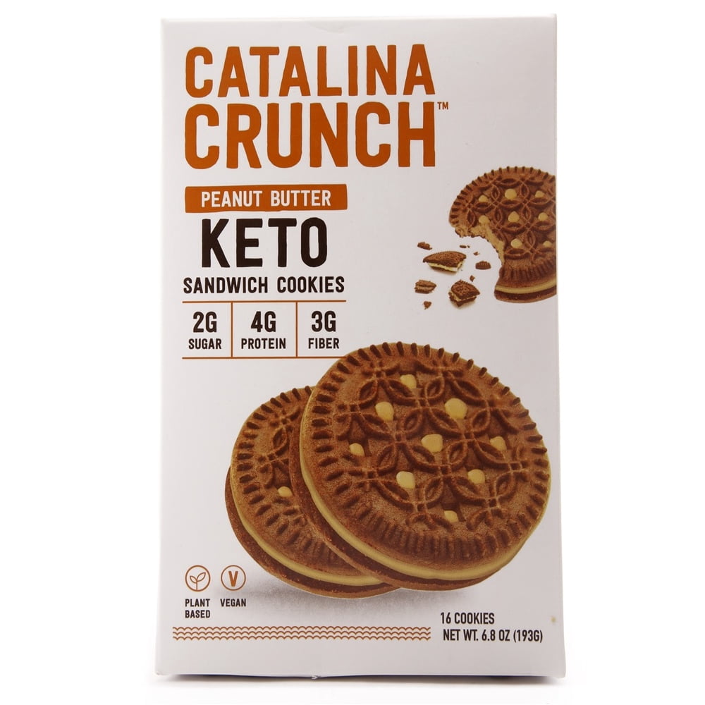 Catalina Crunch Keto Sandwich Cookies Peanut Butter 6.8 oz