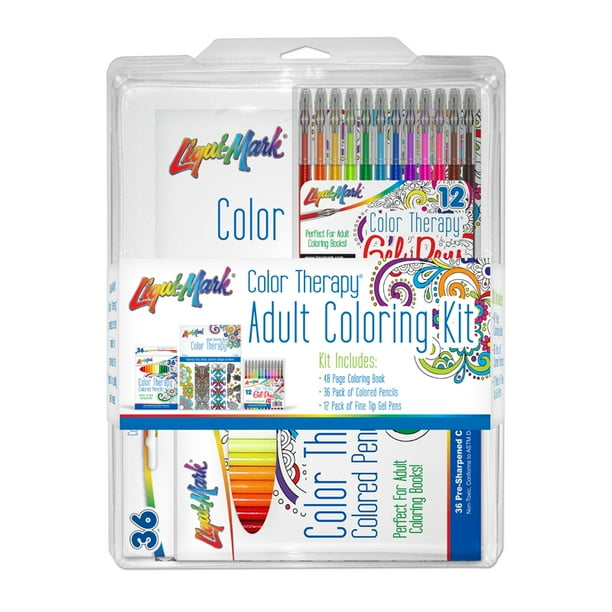 Download Color Therapy Adult Coloring Kit Walmart Com Walmart Com
