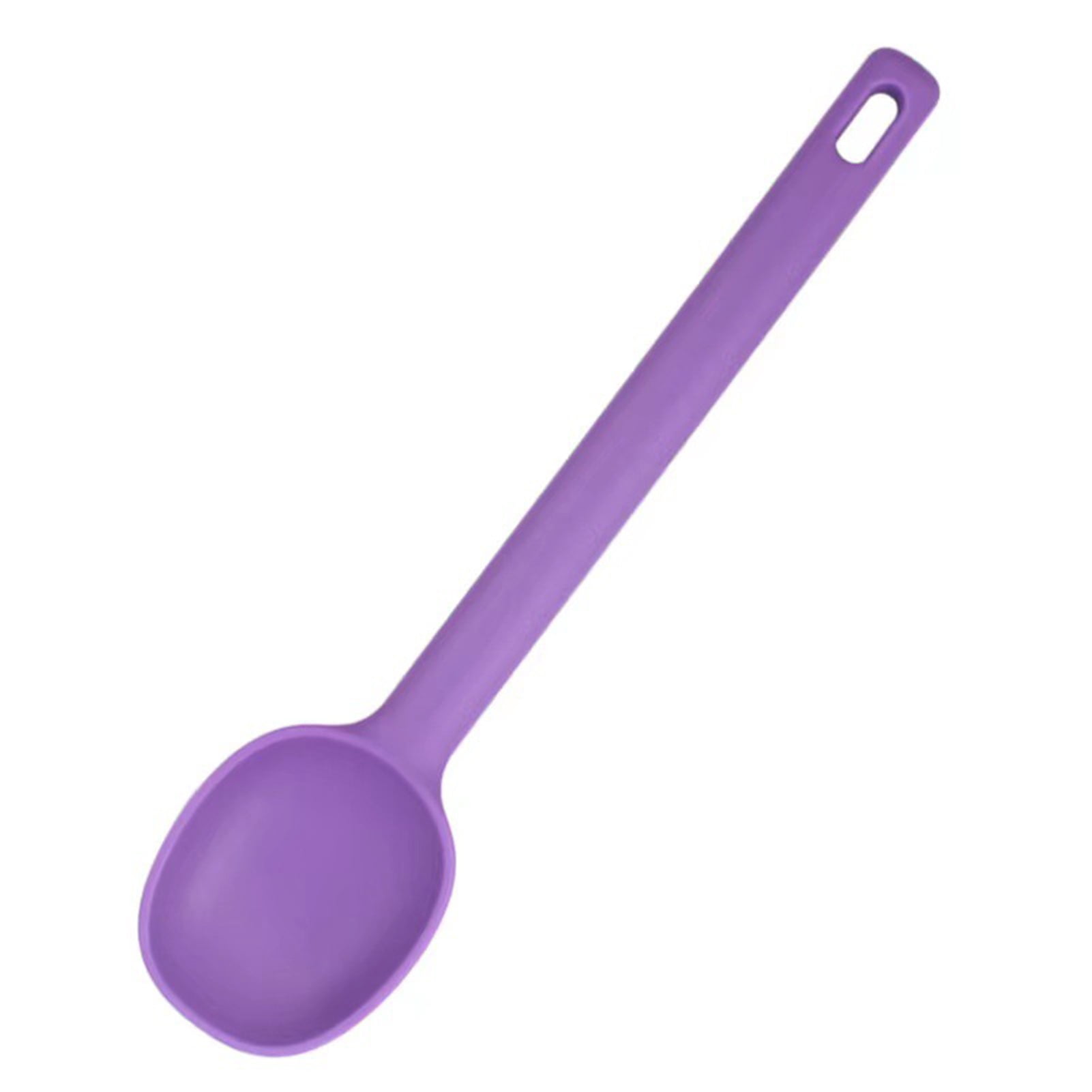 Restaurantware Purple Silicone Mixing Spoon - 10 1/2 inch x 2 1/4 inch x 3/4 inch - 1 Count Box