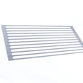 thumbnail image 4 of Escurridor de platos sobre el fregadero Diseño plegable Antióxido Antideslizante Metal fuerte Ampliamente utilizado Escurridor de platos enrollable de silicona y redondo 52x24.5cm, 4 of 5