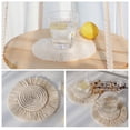 thumbnail image 4 of Borlas Posavasos De Macramé Hecho A Mano Mantel Individual Para Bebidas Decorativas De Estilo Bohemio Inevent HA045814-06, 4 of 6