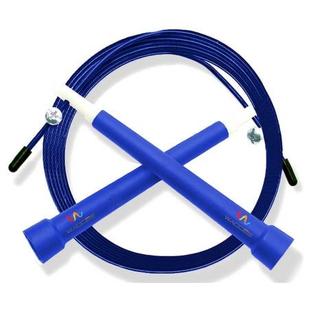 Wacces Deluxe Adjustable Double Unders Speed Jump Rope - (Best Skipping Rope For Double Unders)