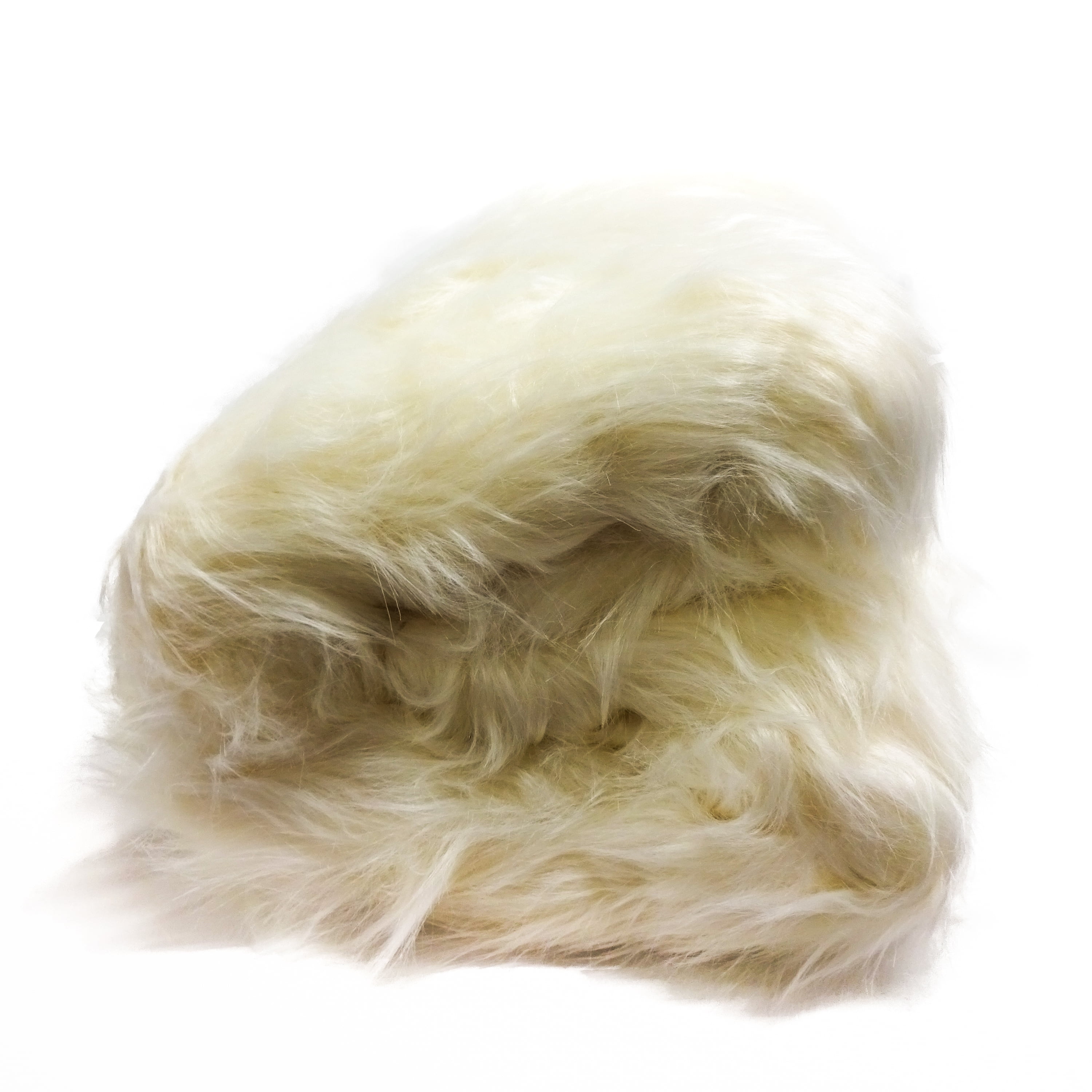 Soft Double Tone Polar Bear Shaggy Faux Fur Fabric - IceFabrics