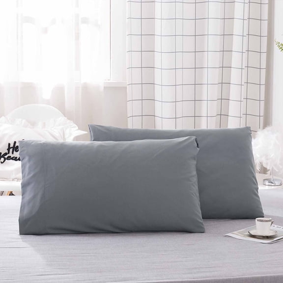 Usbinx Life Breathable Polyester Pillow Protectors Set 2 Pack Oil Proof Anti Dust Bedding Covers 48x74cm