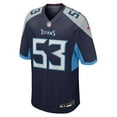 thumbnail image 2 of Men's Nike Curtis Bolton III  Navy Tennessee Titans Team Game Jersey, 2 of 6
