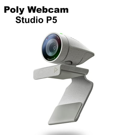 Pre-Owned Poly Studio P5 1080p HD Pro Webcam, Auto-Focus, Mic, Privacy Shutter - 2201-87070-001