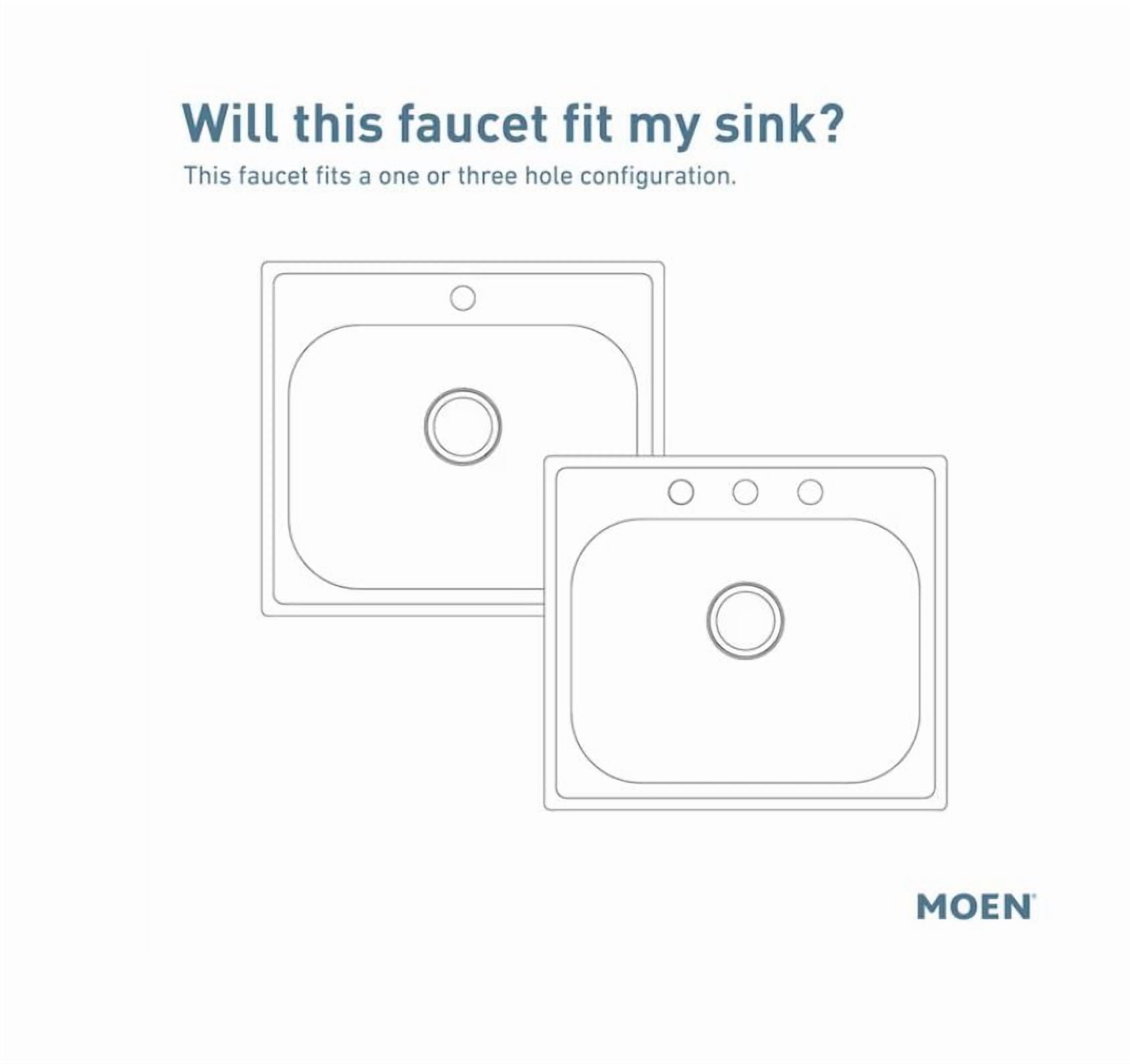 Moen 87931BL Koa One-Handle Pullout Kitchen Faucet, Matte Black