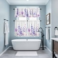 thumbnail image 3 of Spring Flowers Kitchen Curtains Sets for Windows 36 Inch Length, Watercolor Idyllic Lavender Purple Plant Rod Pocket Window Treatments Tier Curtains and Valances Set for Bedroom/Bathroom, 3 of 8