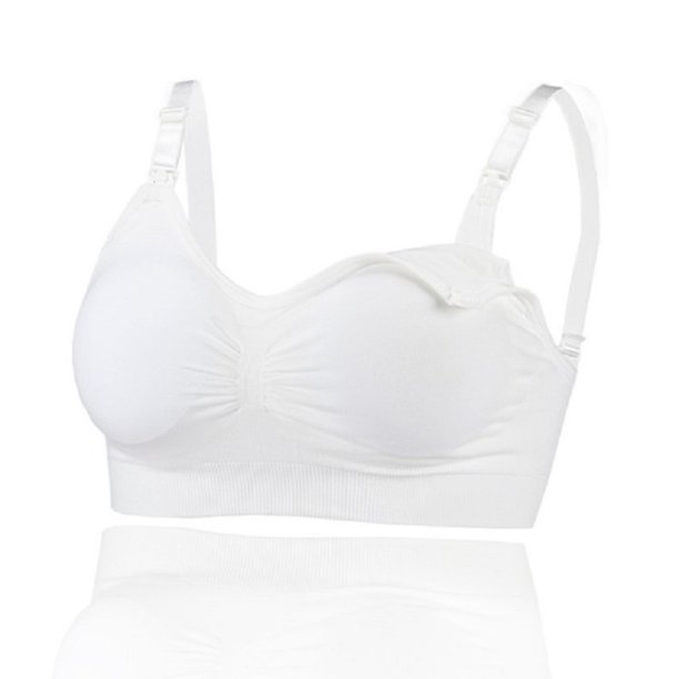 Sujetador de lactancia para lactancia Sujetadores de maternidad Embarazo Bralette (Blanco L) Likrtyny Para estrenar