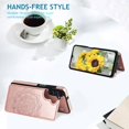 thumbnail image 3 of S23 FE Case Wallet,Designed for Samsung Galaxy S23 FE Case with Card Holder,Women Mandala Emboss PU Leather with Stand Credit Card Slots Slim Protective Phone Case for Galaxy S23 FE 5G (Rose Gold), 3 of 13