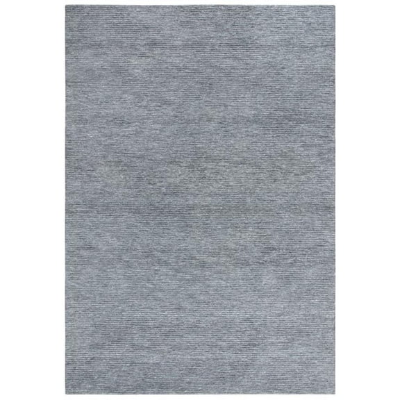 Alora Decor Luna 5'x7'6" Solid/Tone on Tone Gray/Gray Hand-Tufted Area Rug
