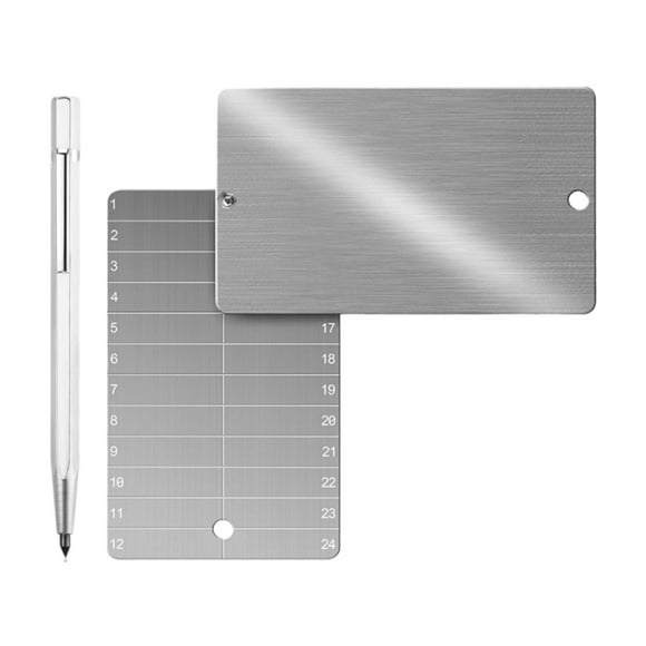 simhoa 2x Portefeuilles Cryptomonnaie Portefeuilles Crypto Premium pour Sauvegardes à Froid Matériel Durabilité Pratique Facile à Utiliser avec Marqueur