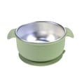 thumbnail image 2 of Stainless Steel Baby Bowl with Suction,Toddler Plate with Removable Silicone Sleeves,Food Grade Stainless Steel Kids Bowl, 2 of 8
