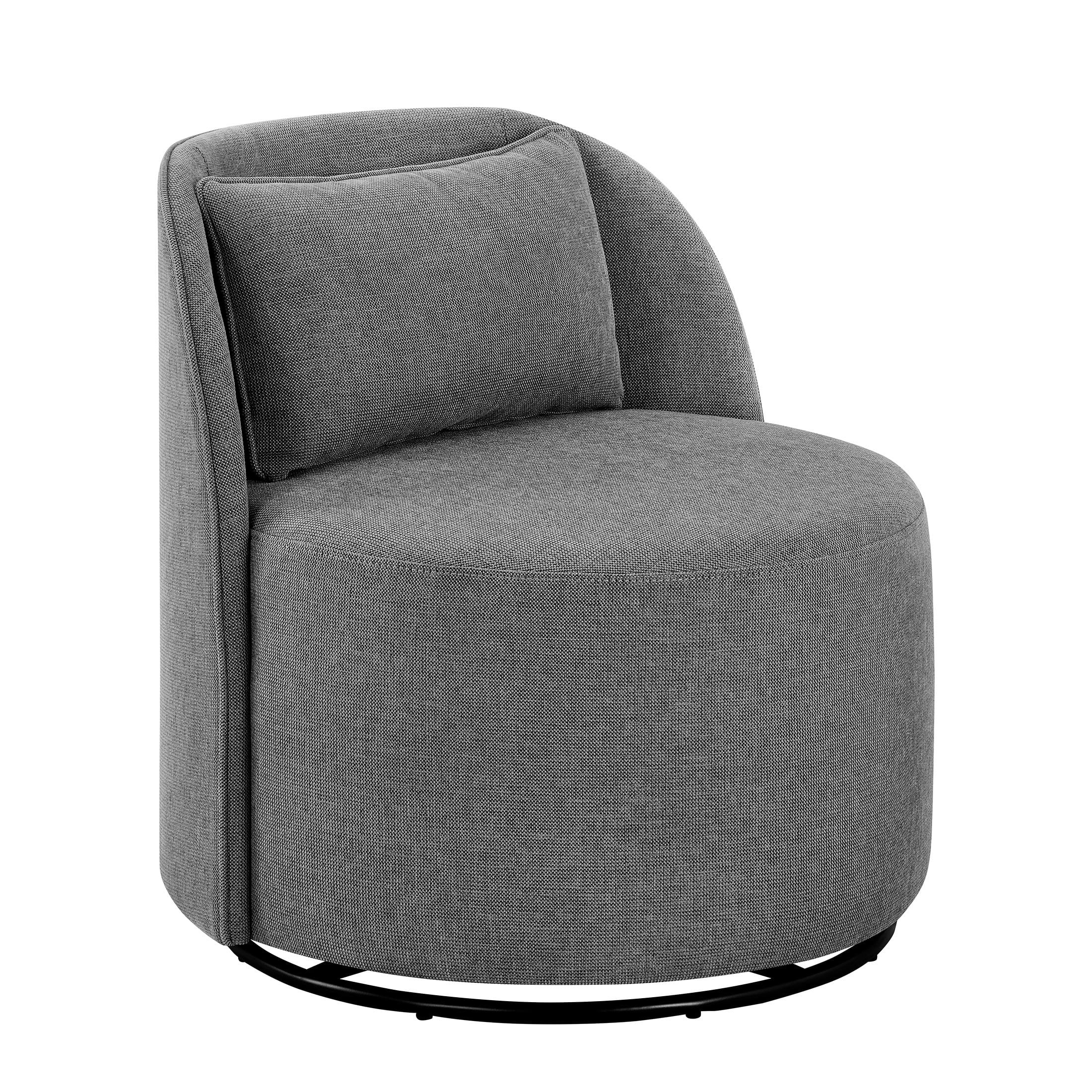 Better Homes & Gardens Juliet Modern Arch Swivel Accent Chair, Gray