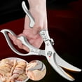 thumbnail image 5 of Gnmfd Multi-Functional Stainless Steel Bone Shears, Kitchen Meat Cutter with Fish Scale Scraper Nut Cracker Handle for Poultry Meat Seafood Cutting Prep for Home Kitchen Chefs, 5 of 9
