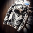 thumbnail image 2 of 2021 Fashion Male keep warm winter slim simulation fox fur jackets/Men‘s High quality leisure hooded coats Thickening jackets, 2 of 6