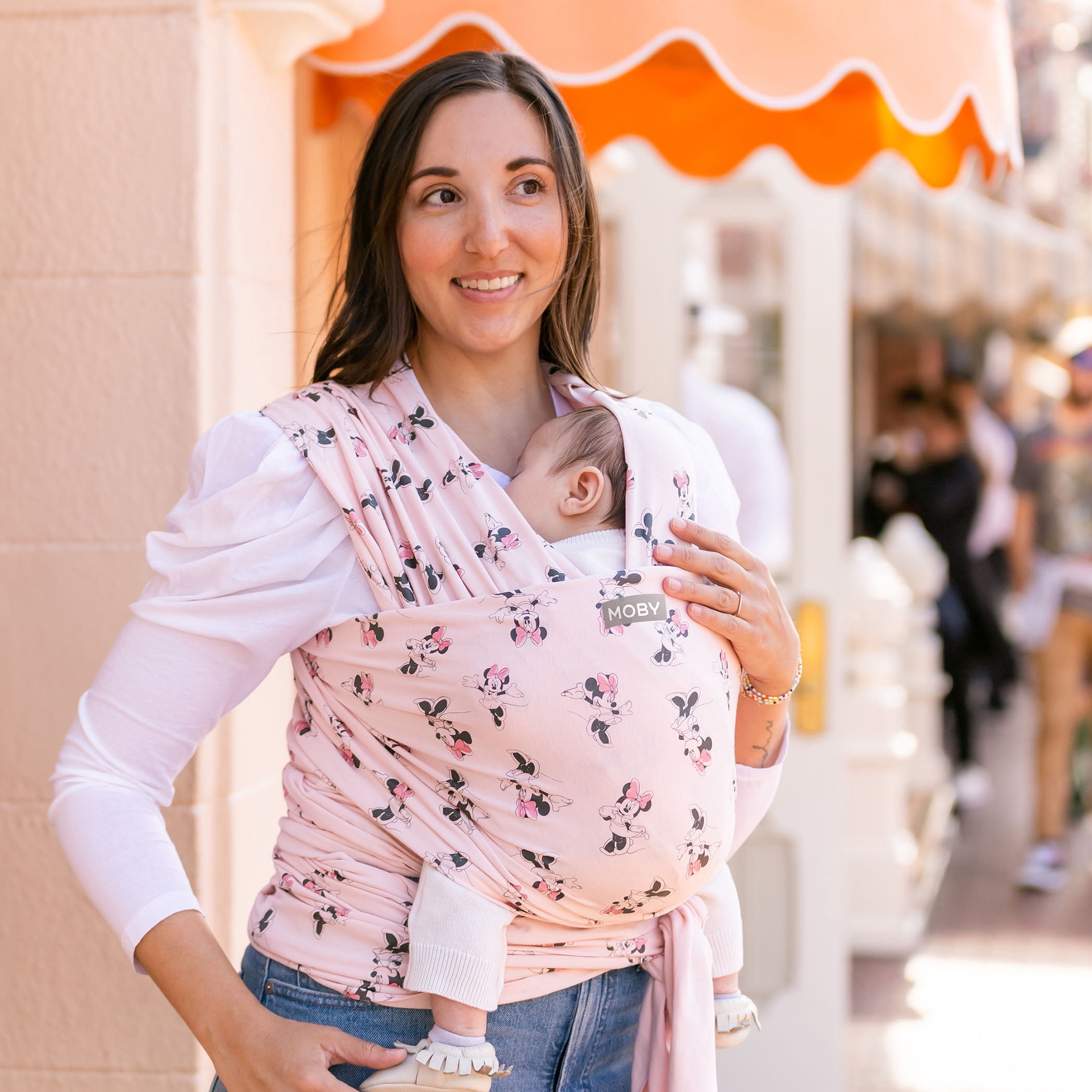 Moby Wrap for Disney Baby Special Edition Classic Baby Wrap Carrier in Disney's Minnie Mouse
