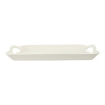 OATIPHO Food Serving Tray Snack Holding White PP 1Pack