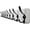 White, variant on Coat Rack Wall Mount,Coat Hooks Wall Mounted,16" Hole to Hole,Coat Hanger Wall,Wood Hook Rack Rail,5 Triple Hooks for Hanging Coats,Jacket,Clothes,Farmhouse,Black/White