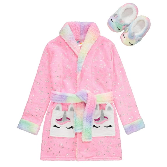 GIRLS ROBE WITH SLIPPER, UNICO, 4/5