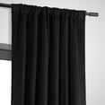 thumbnail image 5 of Half Price Drapes Signature Warm Black Velvet Blackout Curtains For Bedrooms (1 Panel), 50WX 120L, 5 of 12