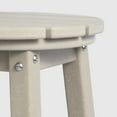 thumbnail image 5 of WestinTrends Malibu 29" HDPE Outdoor Patio Round Bar Stool Set of 3, Sand, 5 of 7