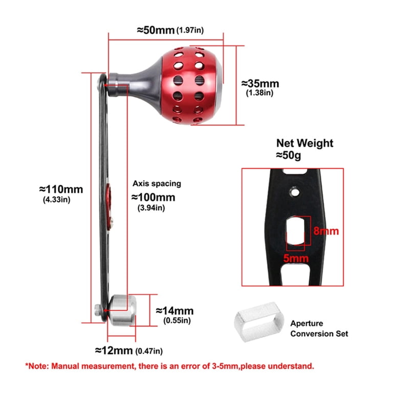baitcasting reel handle assembly Fishing Handle, Metal Power Knob Grip Replacement, Durable for Anglers, Bass Fishing, Tournaments, Freshwater and Saltwater Use : Sports & Outdoors providing you with a convenient use experience. The 2 Different Spinning Reel