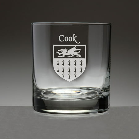 

Cook Irish Coat of Arms Tumbler Glasses - Set of 4 (Sand Etched)
