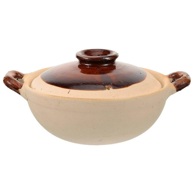 Clay Cooking Pot Stew Pot Kitchen Soup Pot Home Clay Casserole For Simmering 500ml